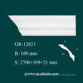 High Density Waterproof Classic Decorative Castable PU Plain Cornice Mouldings